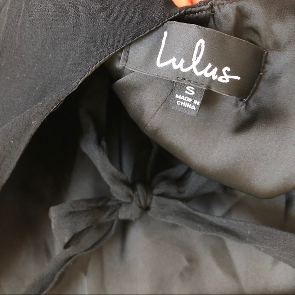 Lulu’s black tunic shirt with tied open back small - Picture 6 of 6